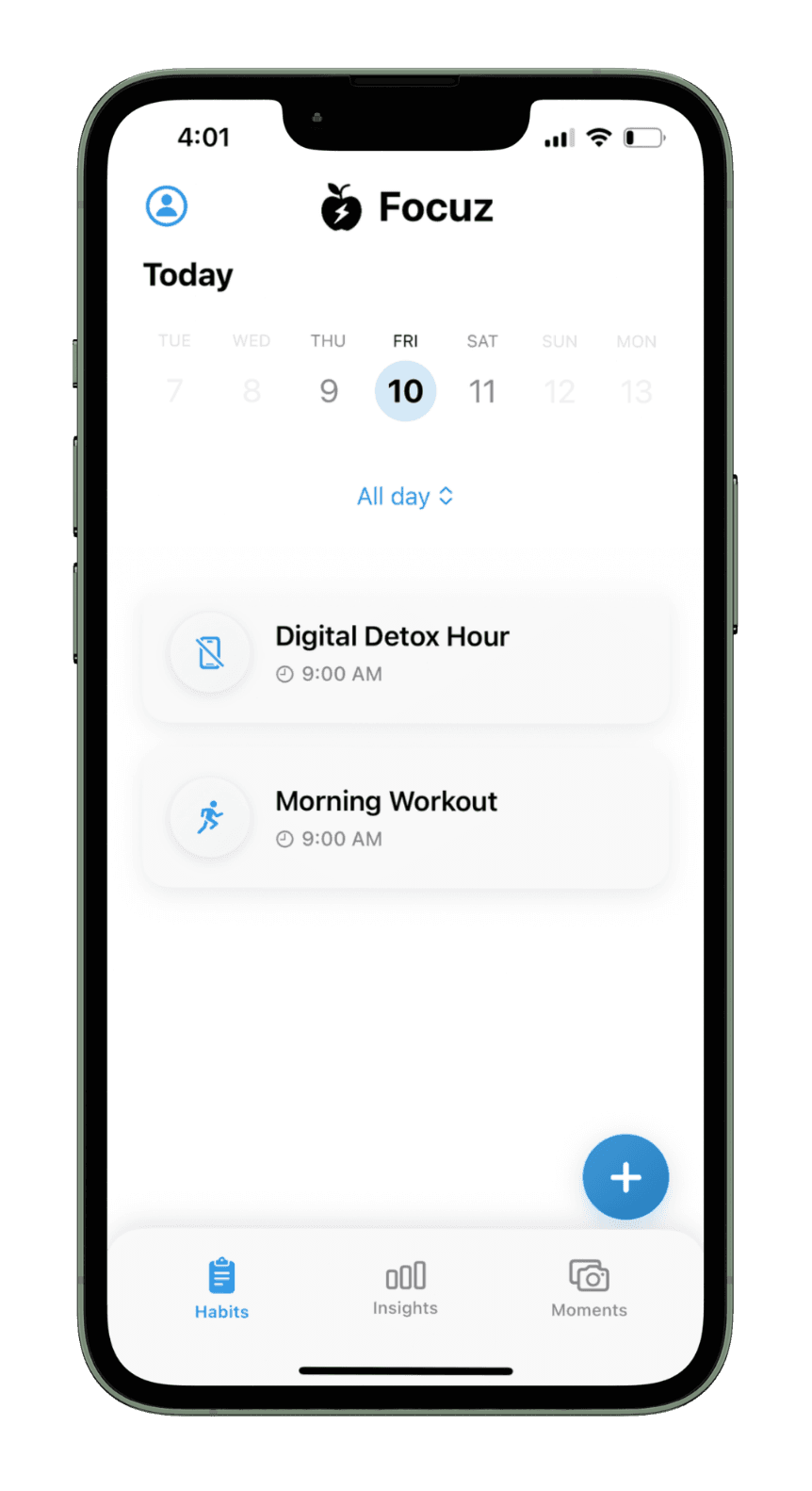 Focuz App Light Mode