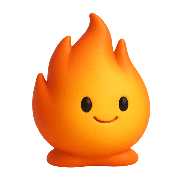 Blaze - Fiery virtual pet companion for streak tracking in Focuz app